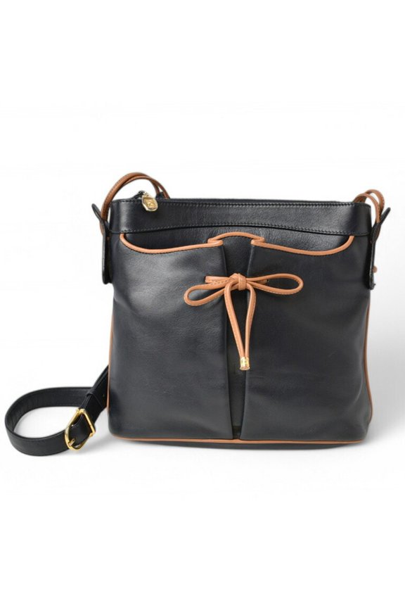 Pre-Owned CELINE ALL SOFT Shoulder Bag Dark Navy (Good)