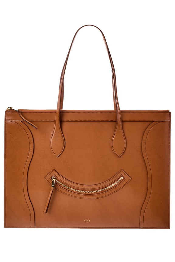 Leather Tote, Brown
