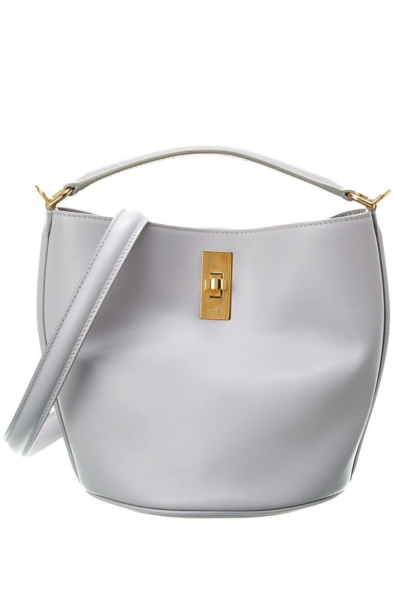 Teen 16 Leather Bucket Bag, Blue