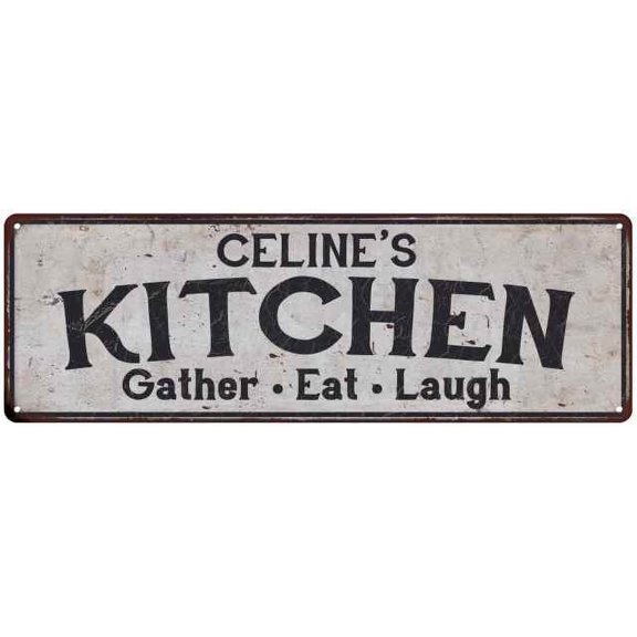 CELINE's Kitchen Rustic Chic Decor Gift 8x24 Sign 108240051553