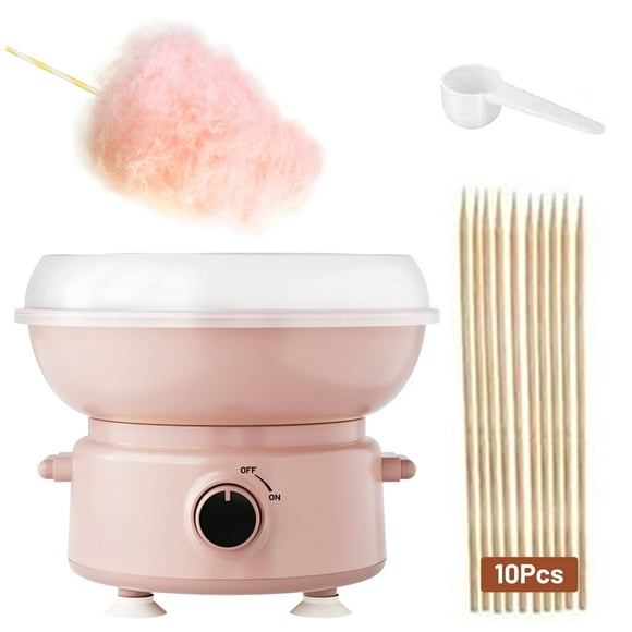 CELIVESGG Cotton Candy Machine for Kids, Includes Sugar Scoop, Sticks Cotton Candy Maker for Birthday Party, Gifts, Home Uses, Pink