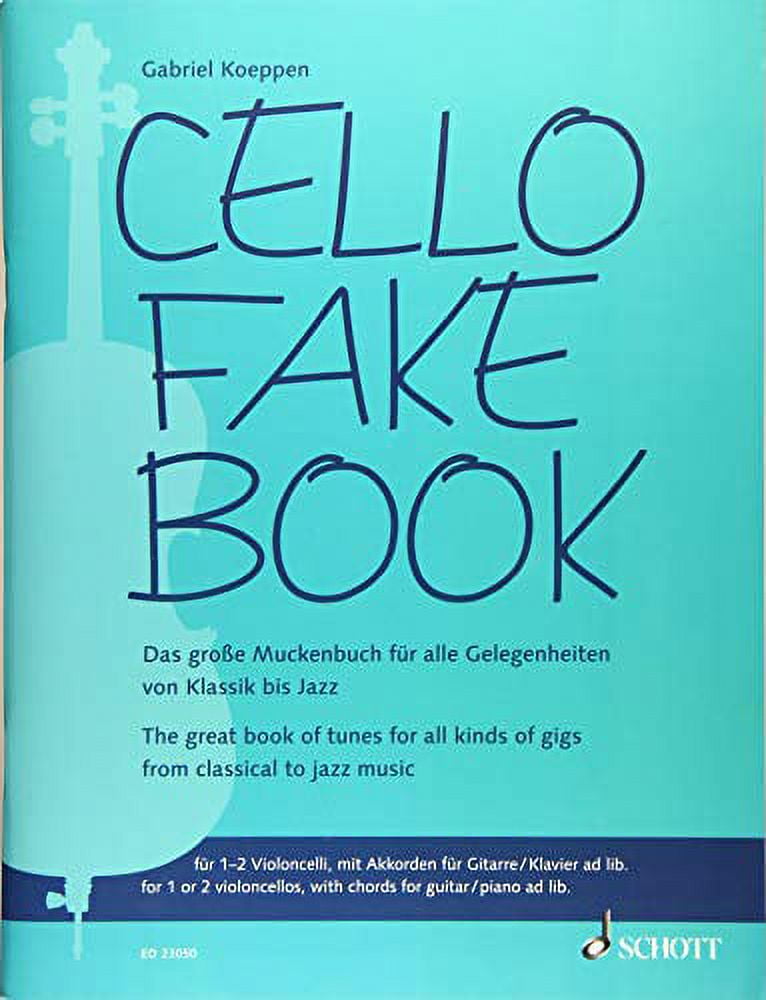 CELLO FAKE BOOK 12 CELLOS WITH GUITAR CHORDSAND PIANO AD LIB