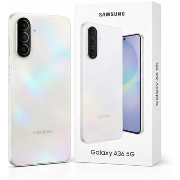CELLPHONE SAMSUNG GALAXY A36 5G 8RAM 256GB SILVER WHITE - NEW UNLOCKED