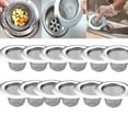 thumbnail image 1 of CELNNCOE 12 Pack Kitchen Sink Drain Strainer,Kitchen Sink Strainer Stainless Steel, Sink Strainers with Large Wide Rim 2.87" Diameter for Bathroom Sink, Utility, Slop, Laundry, RV and Lavatory, 1 of 7