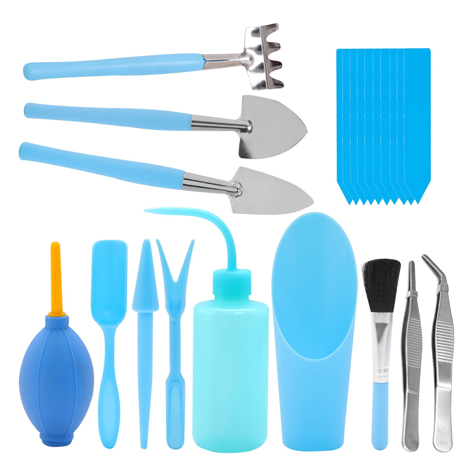 9-Piece Stainless Steel Heavy-Duty Aluminum Hand Tool Kit (Silver), Garden Tool Set B09D7YTS87 - The Home Depot