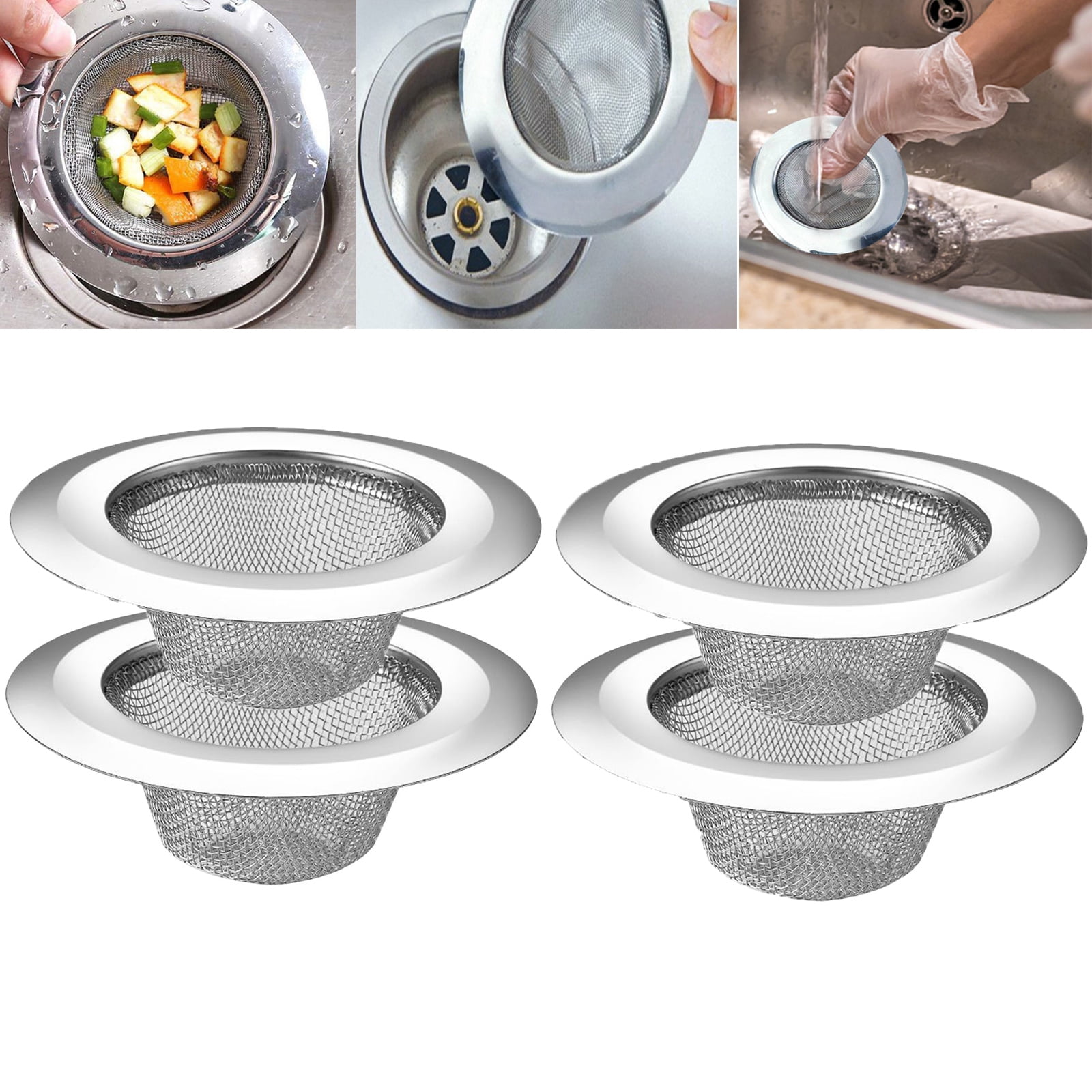 CELNNCOE 4 Pack Kitchen Sink Drain Strainer,Kitchen Sink Strainer ...