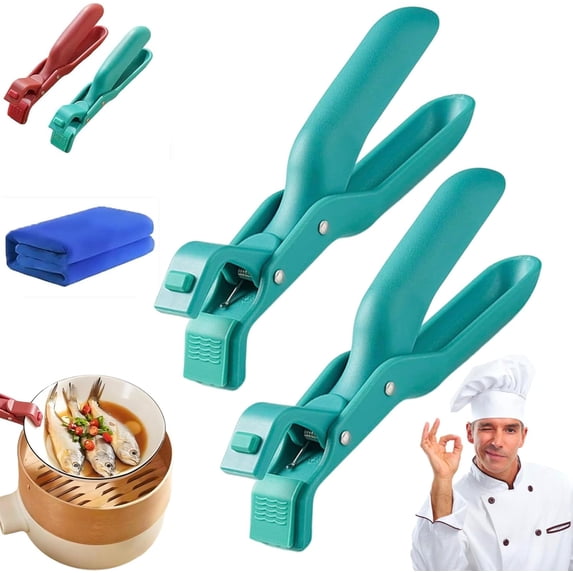 Multi-angle Hot Plate Gripper, 2025 Hot Plate Grippers Tongs, Non-slip Heat Insulation Anti-Scald Clip, Bowl Dish Plates Gripper Clips