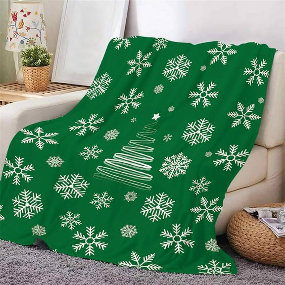 CELNNCOE French Plush Christmas Blanket, HOLIDAY and Office Nap Throw, Cozy Winter Warm Blanket,Christmas Decorations