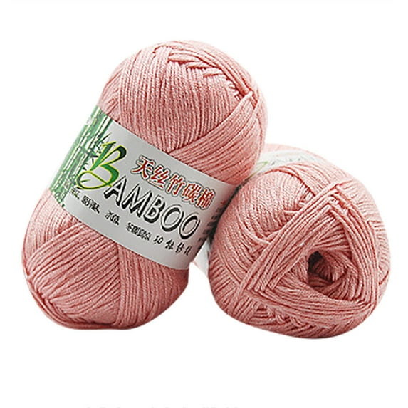 CELNNCOE New Cotton Warm Soft Natural Knitting Crochet Knitwear Wool Yarn 50g,Home Decor,Hot Pink