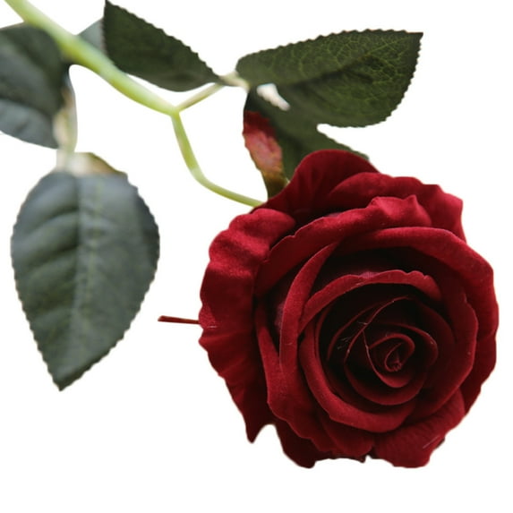 CELNNCOE Red Roses Artificial Flowers Valentine'S Day Gifts,Artificial Fake Roses Flannel Flower Bridal Bouquet Wedding Party Home Decor RD