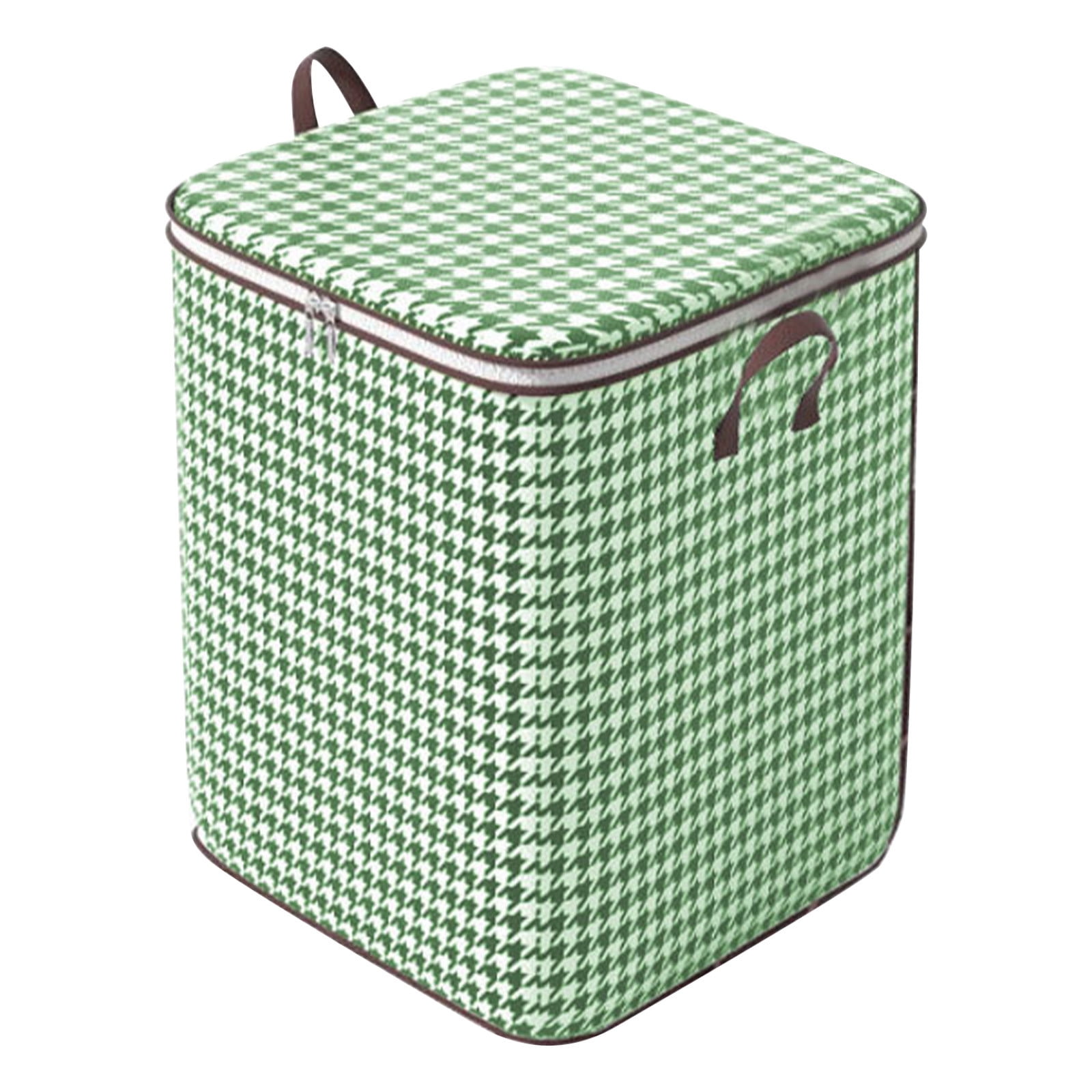 CELNNCOE Storage Drawers for Clothes,Green Houndstooth Quilt Storage