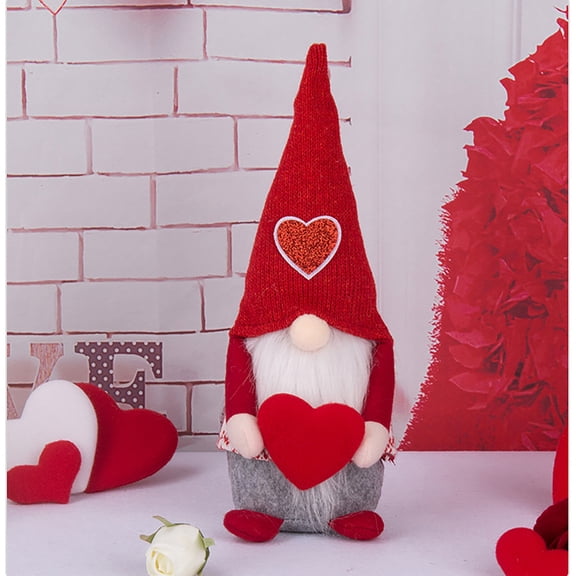 CELNNCOE Valentine's gnomes Decor,Valentine's Day Decoration Supplies Faceless Doll Forest Old Man Doll Home Decoration Ornaments