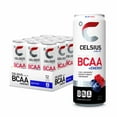 CELSIUS BCAA Sparkling Blue Razz, Functional Essential Energy Drink 12