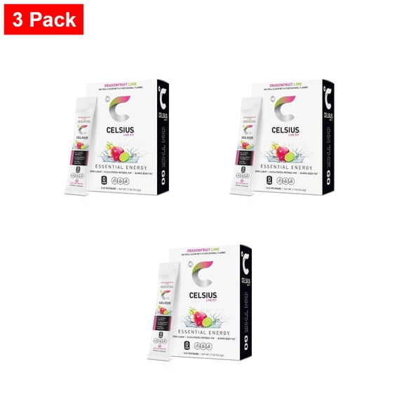 CELSIUS Dragonfruit Lime On The Go Energy Drink Mix - 14pk Sticks