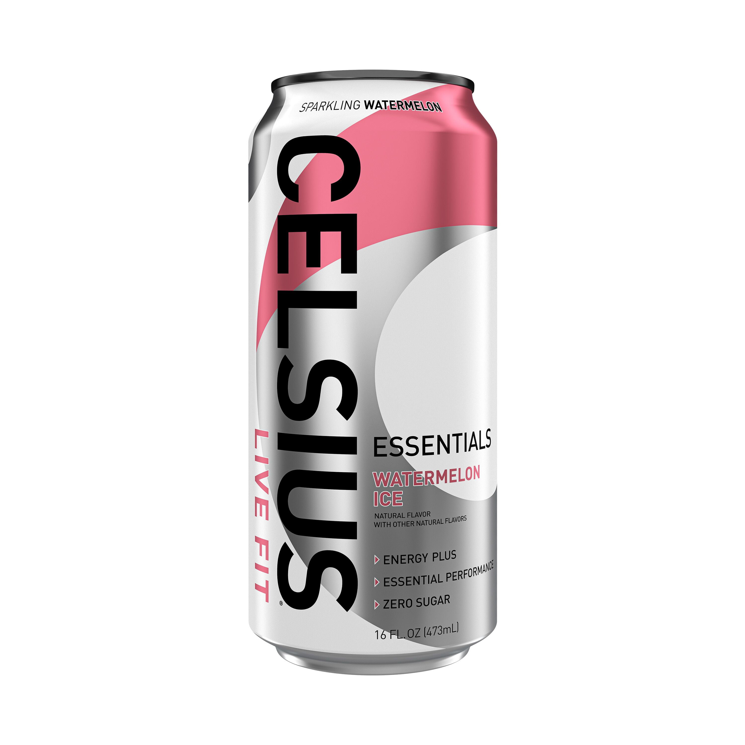 CELSIUS ESSENTIALS, Sparkling Watermelon Ice, Performance Energy Drink 16 Fl Oz Single Can