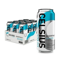 CELSIUS Essentials Sparkling Blue Crush, Functional Performance Energy Drink, 16 fl oz Can (Pack of 12)