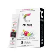 CELSIUS On The Go Energy Drink Mix, Dragonfruit Lime (14 Stick Pack)