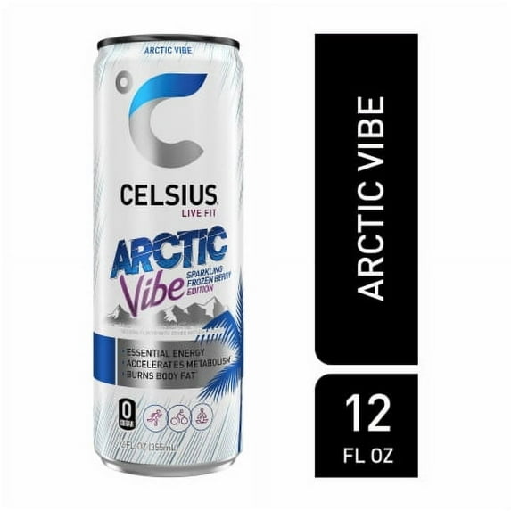 CELSIUS Sparkling Arctic Vibe Energy Drink Can 12 fl oz.