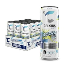 CELSIUS Sparkling Astro Vibe, Functional Essential Energy Drink 12 fl oz Can (Pack of 12)