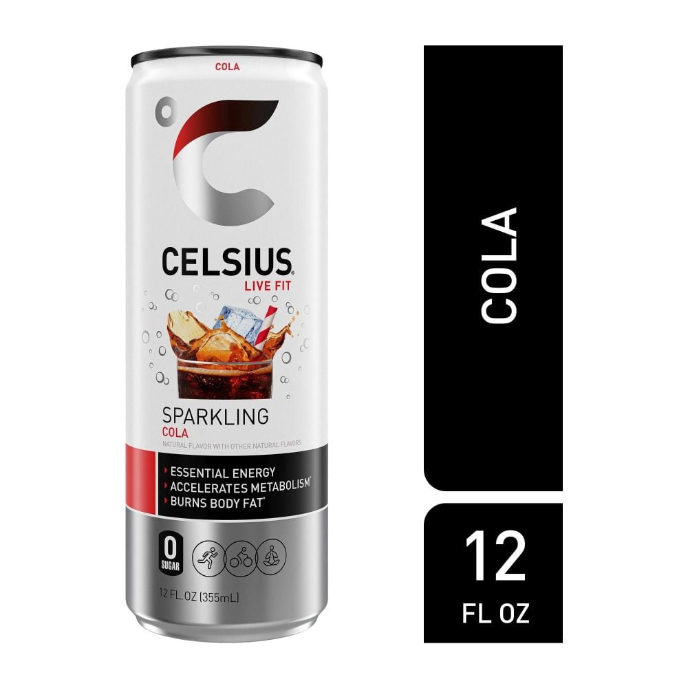 CELSIUS Sparkling Cola Energy Drink Can 12 fl oz - Pack of 2 - Walmart.com