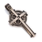 CELTIC CROSS - CRUCIFIX - GUIDED BY FAITH BY BICO AUSTRALIA JEWELRY - Black & Silver Finish