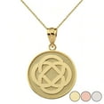 thumbnail image 1 of CELTIC KNOT SISTERHOOD DISC PENDANT NECKLACE IN GOLD (YELLOW/ ROSE/WHITE) :  10K  Pendant only, 1 of 1