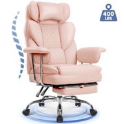 CELTOSS Executive Office Chair 400LBS, High Back Computer Gaming Chair with Arms and Footrest, Ergonomic Desk Chair with Lumbar Support, 90–135° Reclining Offic