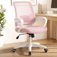 thumbnail image 1 of CELTOSS Ergonomic Home Office Chair, Mid Back Lumbar Support Desk Chair, Adjustable Height with Armrests for Adults, Pink, 1 of 11