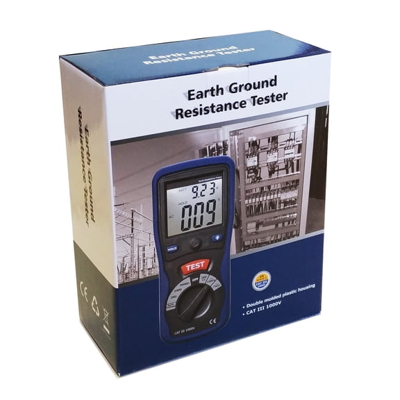 CEM DT-5300 Industrial Digital Earth Ground Resistance Tester Ohm DC/AC Volt Meter NEW!!