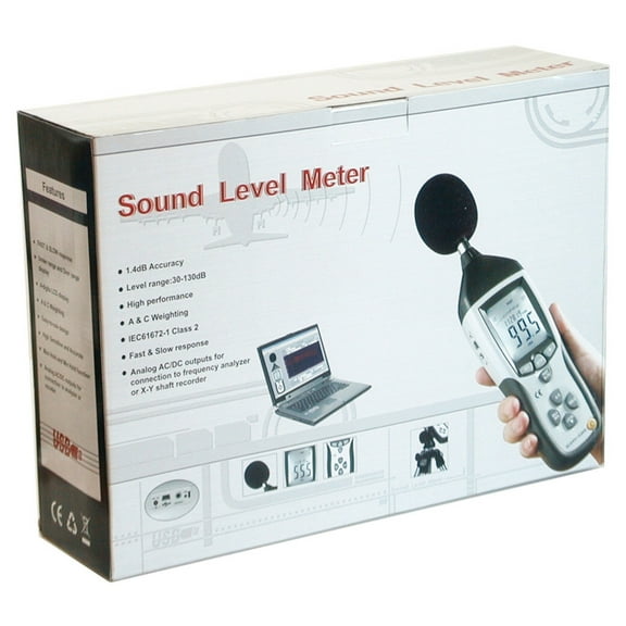 CEM DT-8852 Industrial High Accuracy Digital Sound Noise Level Meter Data Logger with USB