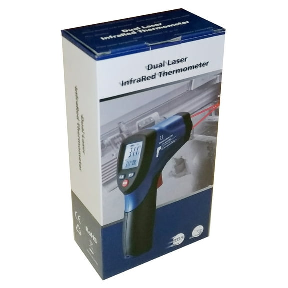 CEM DT-8865 Non-contact IR Thermometer Gun with Dual Laser up to 1832 Deg F, 1000 Deg C 30:1 D/S Ratio