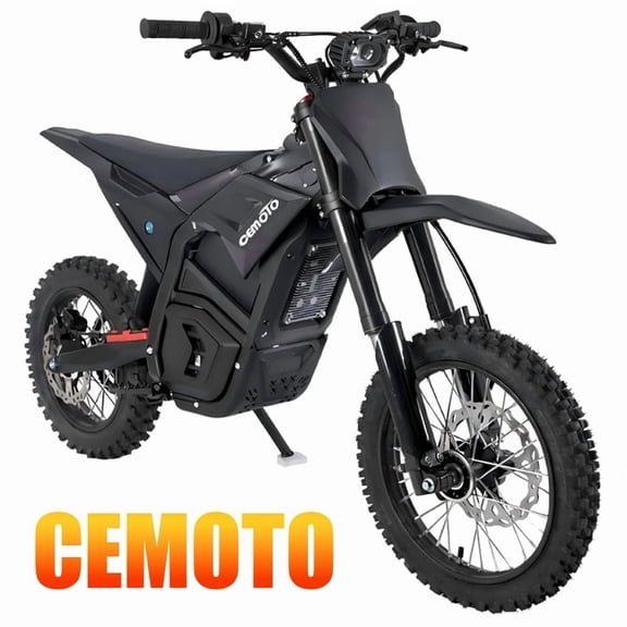 CEMOTO D03 3000W Electric Dirt Bike for Adults Teens,37MPH 48V 21AH Battery 46 Mile Range 14"12" Fat Tire Off-Road E-Motorcycle Hydraulic Brakes UL2849