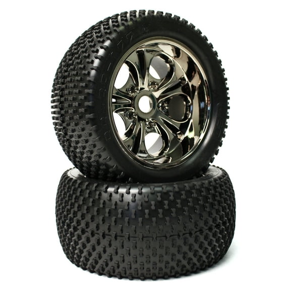 CEN Racing CEGCKR0504 Sniper Wheels & Tires Spikes Spare Parts Set, Black