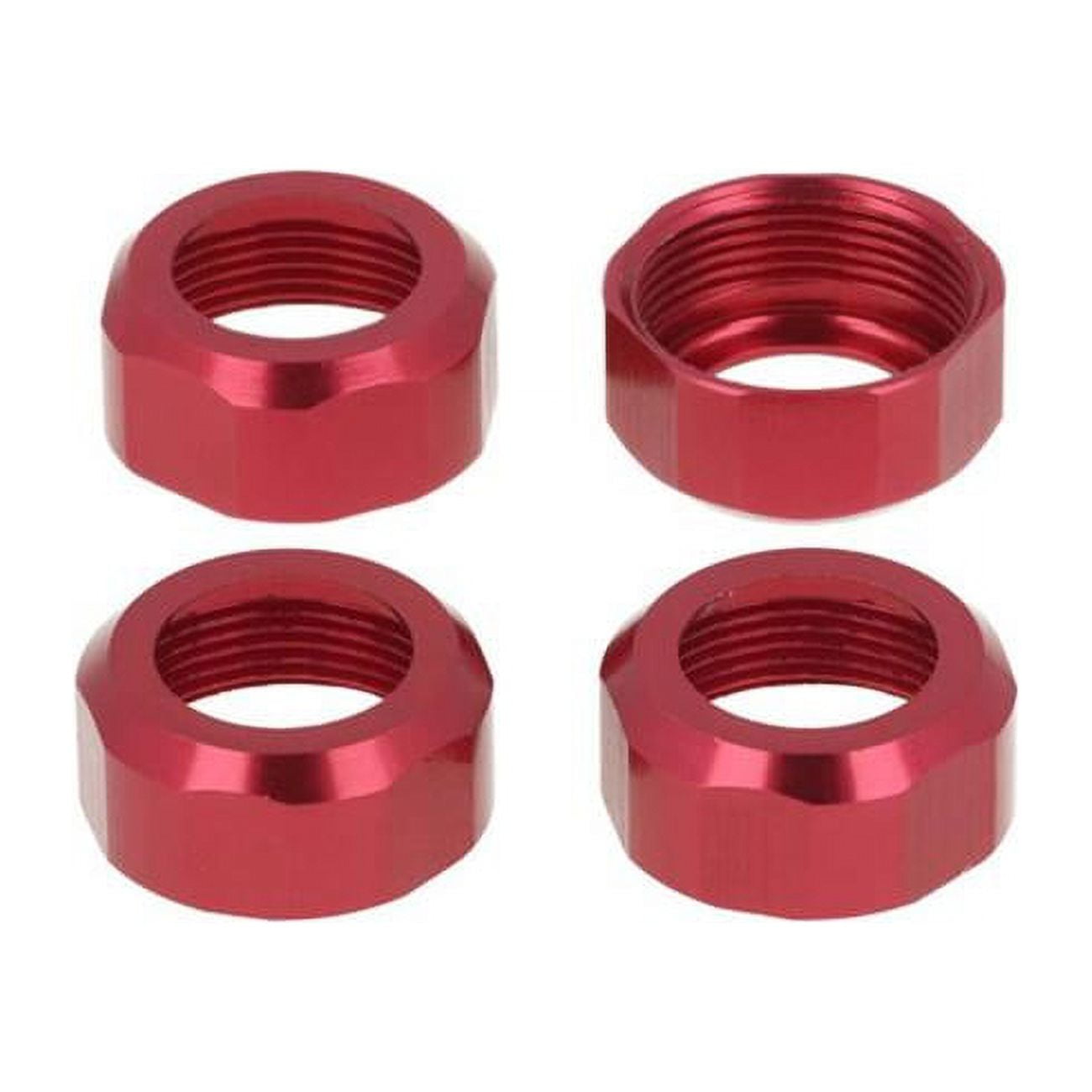 CEN Racing CEGCQ0109 Red Anodized Shock Cap 4 Piece