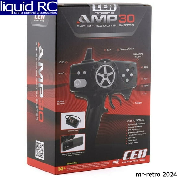 CEN Racing G82198 Amp30 2.4ghz Radio System Tx/Rx
