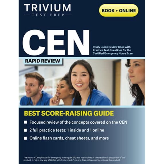 CEN Study Guide: Review Book with Practice Test Questions for the Certified Emergency Nurse Exam (Paperback)