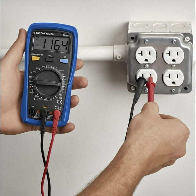 CENTECH Electrical Digital Multimeter, Ohm Circuit Checker, 9Function