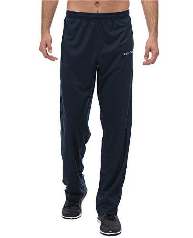 CENFOR Men's Sweatpants Pockets Open Bottom Athletic Pants Jogging