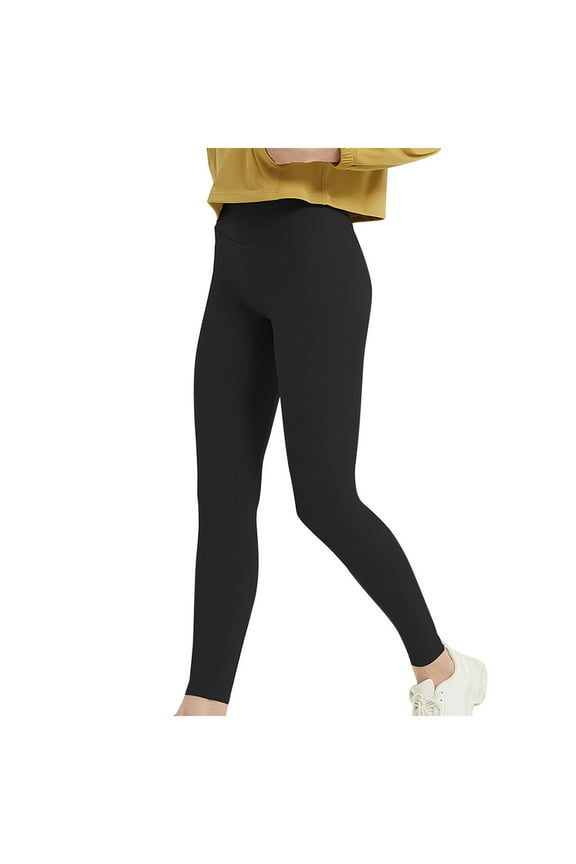 Women's High-Waisted Yoga Leggings,Ladies Buttery Soft Squat-Proof Yoga Pants,Women's Workout And Gym Tights With Tummy Control,Black,Size XL