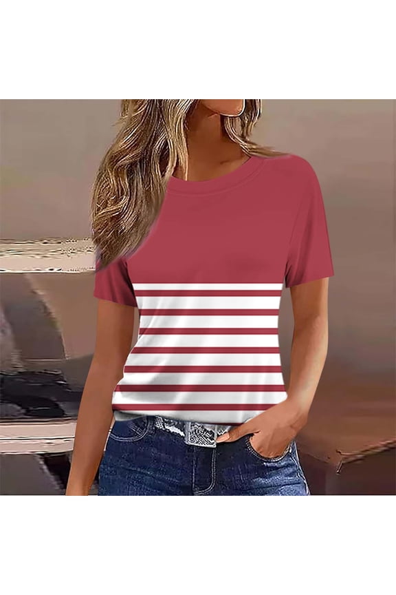 Long Sleeve Shirts for Women Spring Fashion Casual Top Casual Loose Fit Tops Crewneck Workout Cute Blouses