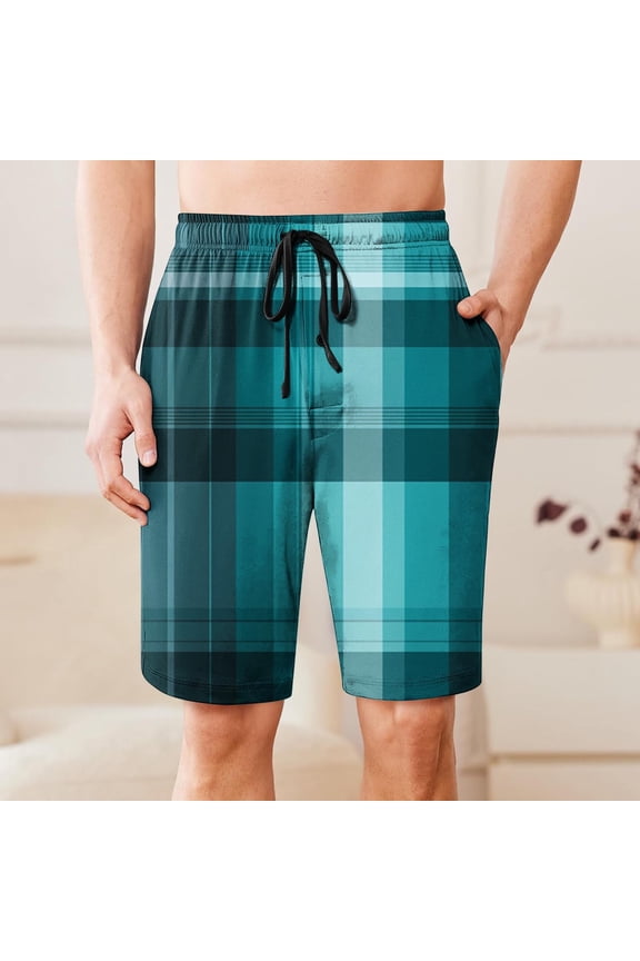 Men's Loose Shorts Quick Dry Swimwear Beach Holiday Party Bermuda Swim Big Pants Sky Blue**,Size XXXL