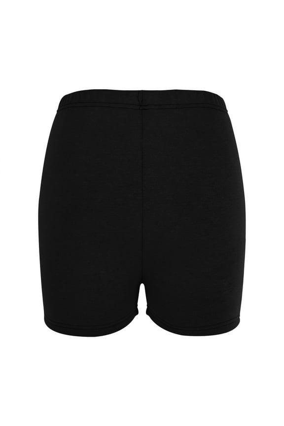 Women Basic Lounge Solid Soft Dance Short Lightweight Breathable Shorts for Gymnastics or Under Skirts Black^^,Size XL