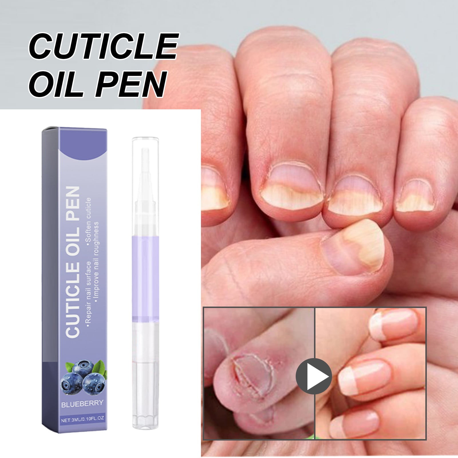 CENGZISHU Organic Nail Care Oil Strengthens & Conditions Nails Cuticles