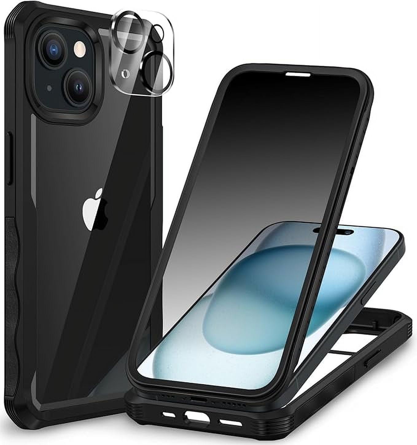 CENHUFO iPhone 15 Case, with Built-in Anti Peep Tempered CENHUFO iPhone 15 Case, with Built-in Anti Peep Tempered