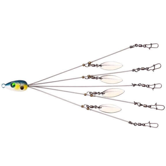 CENL 1 Set Umbrella Fishing Bass Lure ABS Metal Rig 5 Arms Alabama Rig Head Swimming Bait With Swivel Fishing Flies Accessories