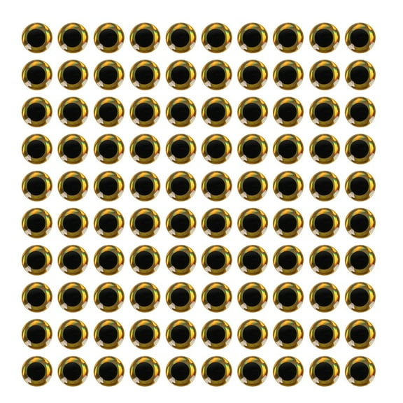 CENL 100pcs Fishing Lure Eyes Stickers 3D Simulation Artificial Laser Fish Eyes For Fishing Lure 13mm 14mm 15mm 16mm