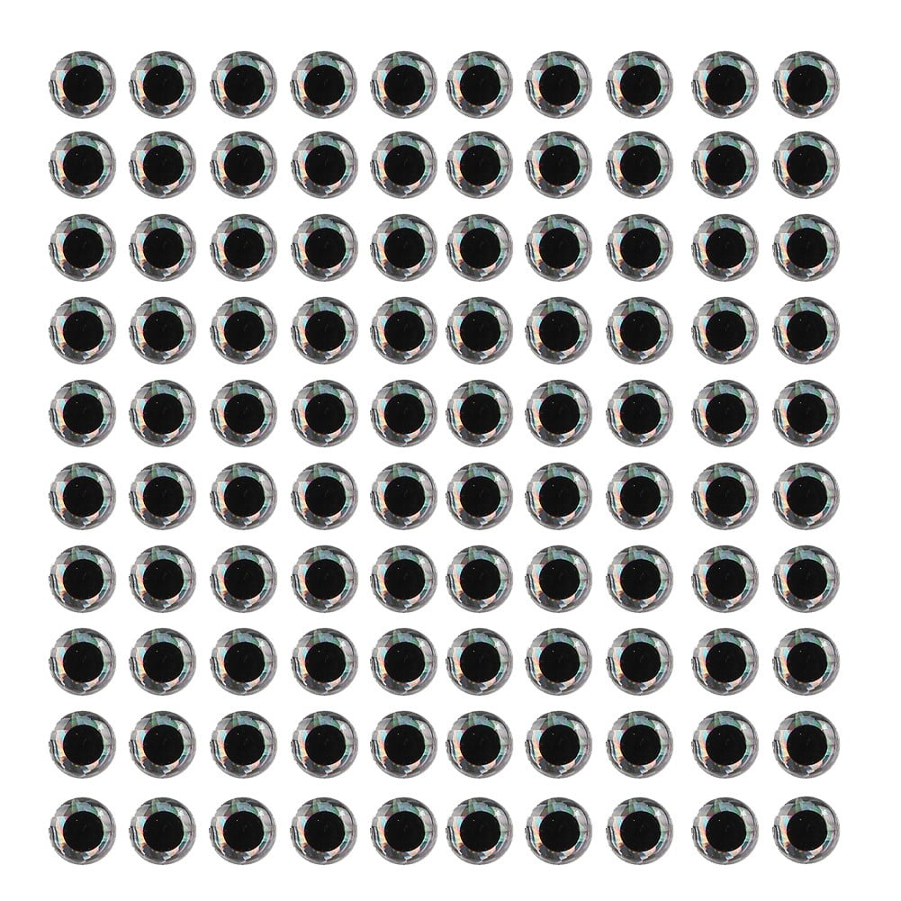CENL 100x Fishing Lure Eyes Fish Eye Stickers Fly Tying 3D Stickers