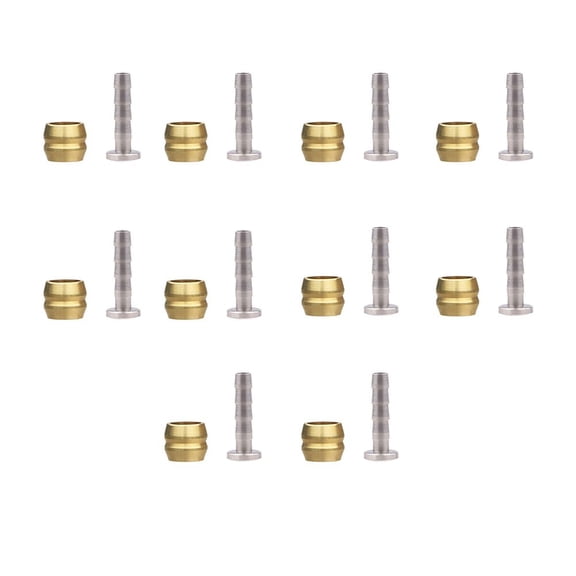 CENL 10PCS Oil Needle BH90 / BH59 Copper Alloy Olive And Connector Insert For Hydraulic Brake Hose Gold/silver Accessories
