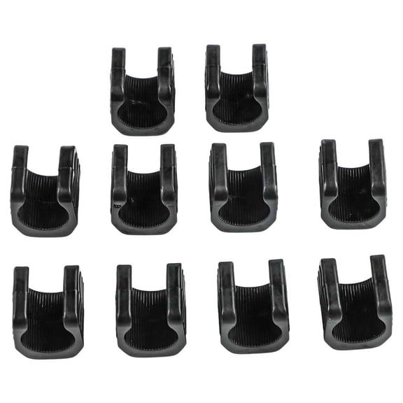 CENL 10pcs U Shaped Flashlight Clip Mount Clamp for Bicycle Torch Grip Stand