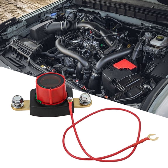 CENL 12-24V Car Isolator Disconnect Rotary Switch Voltmeter Power Off Main Circuit Breaker Isolator For Car RV Disconnect Switch